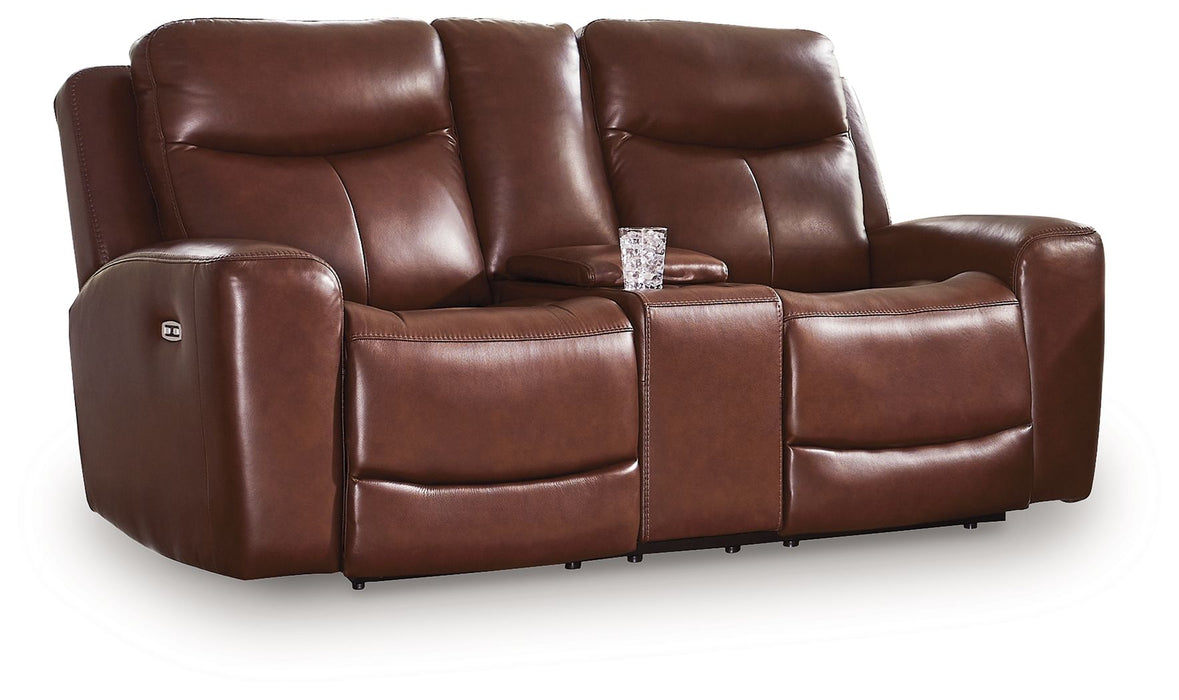 Next Move - Power Reclining Loveseat With Console / Adjustable Headrest - Simple Home Plus