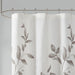 Cecily - 72" Burnout Printed Shower Curtain - Gray - Simple Home Plus
