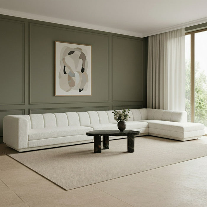 Modari - Sectional - Cream - Simple Home Plus