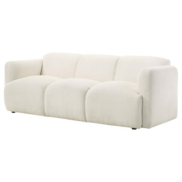 Dorset - Fabric Upholstered Round Track Arm Sofa - Simple Home Plus