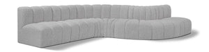 Arc - Boucle Fabric 7 Piece Modular Sofa - Simple Home Plus