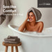 800GSM - 8 Piece Antimicrobial Towel Set - Mocha - Simple Home Plus