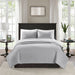 Quebec - King Reversible Coverlet Set - Gray - Simple Home Plus