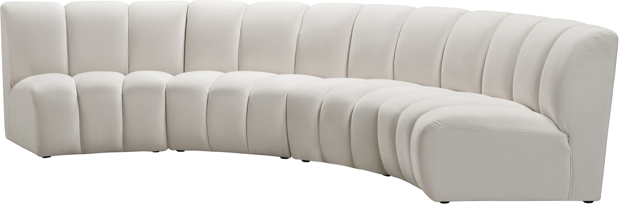 Infinity - 4 Piece Velvet Modular Sectional - Simple Home Plus