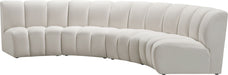 Infinity - 4 Piece Velvet Modular Sectional - Simple Home Plus