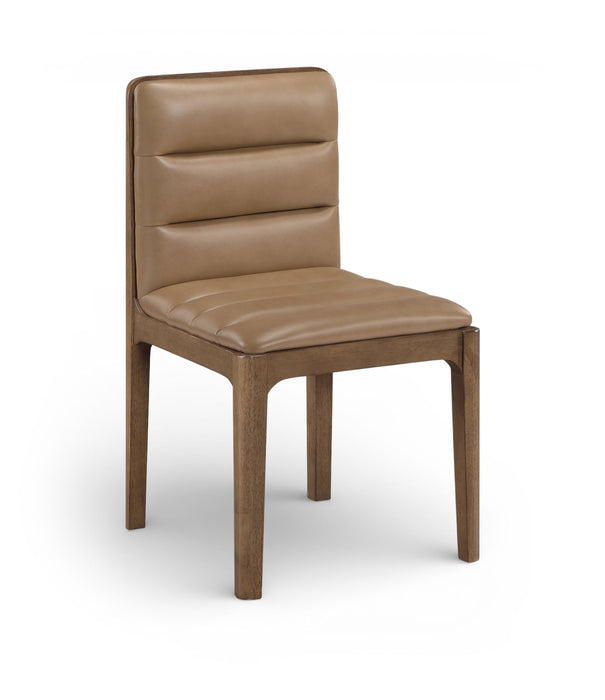 Ellis - Vegan Leather Upholstered Dining Chair (Set of 2) - Tan - Simple Home Plus