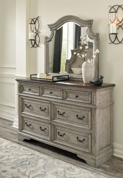 Lodenbay - Antique Gray - Dresser, Mirror - Simple Home Plus