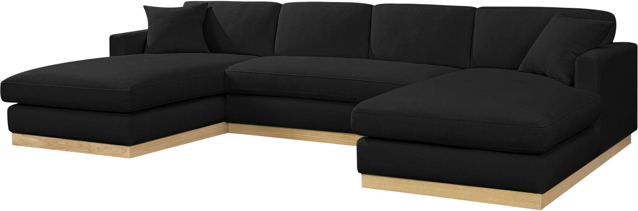 Johanna - 3 Piece Sectional - Natural Base - Simple Home Plus