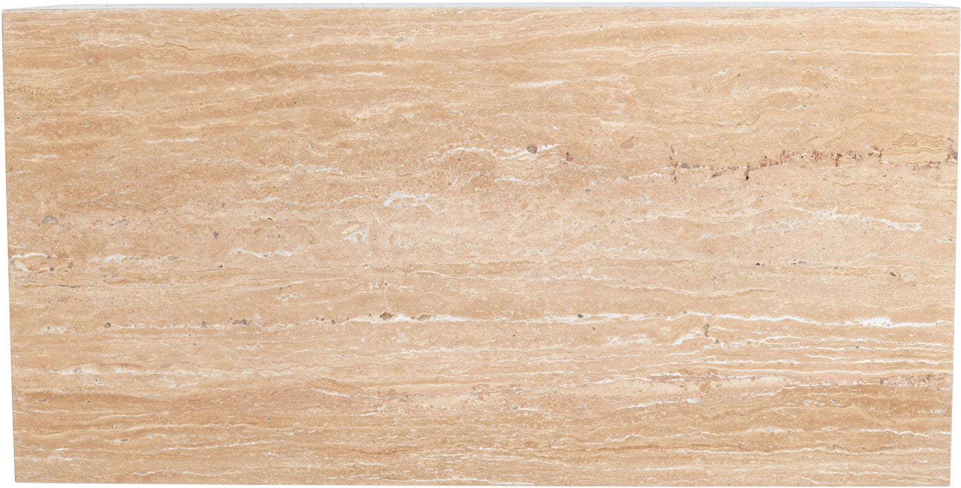 Bolzano - Travertine Coffee Table - Natural - Simple Home Plus
