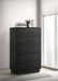 Cavelle - 5-Drawer Chest Of Drawers - Black - Simple Home Plus