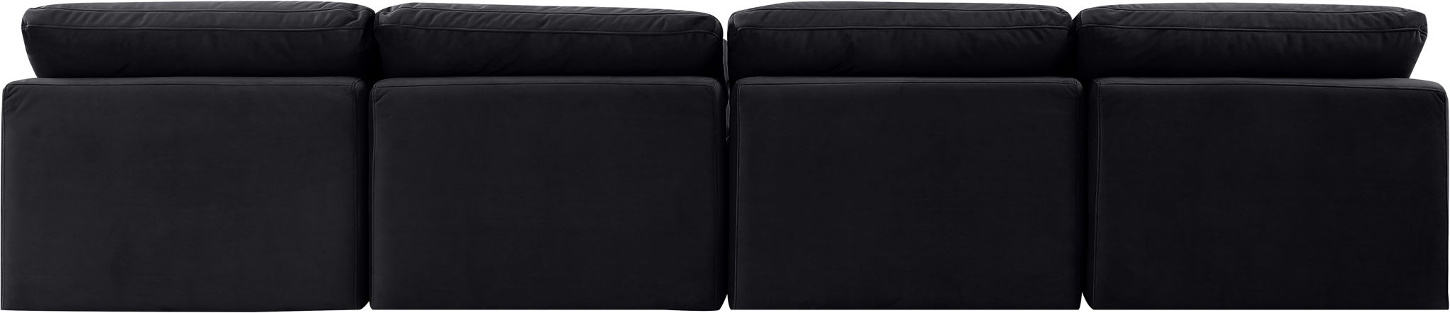 Indulge - Velvet 4 Seat Modular Armless Sofa - Simple Home Plus