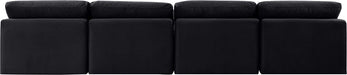 Indulge - Velvet 4 Seat Modular Armless Sofa - Simple Home Plus
