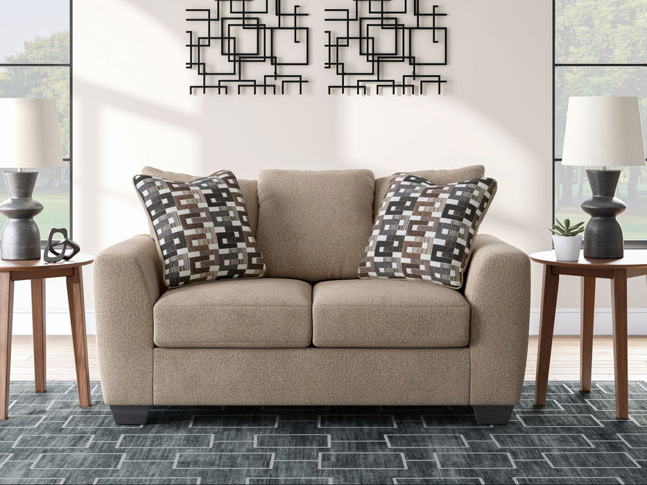 Triston-Peaks - Loveseat - Suede - Simple Home Plus