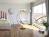 Luna - Swing Accent Chair - White - Simple Home Plus
