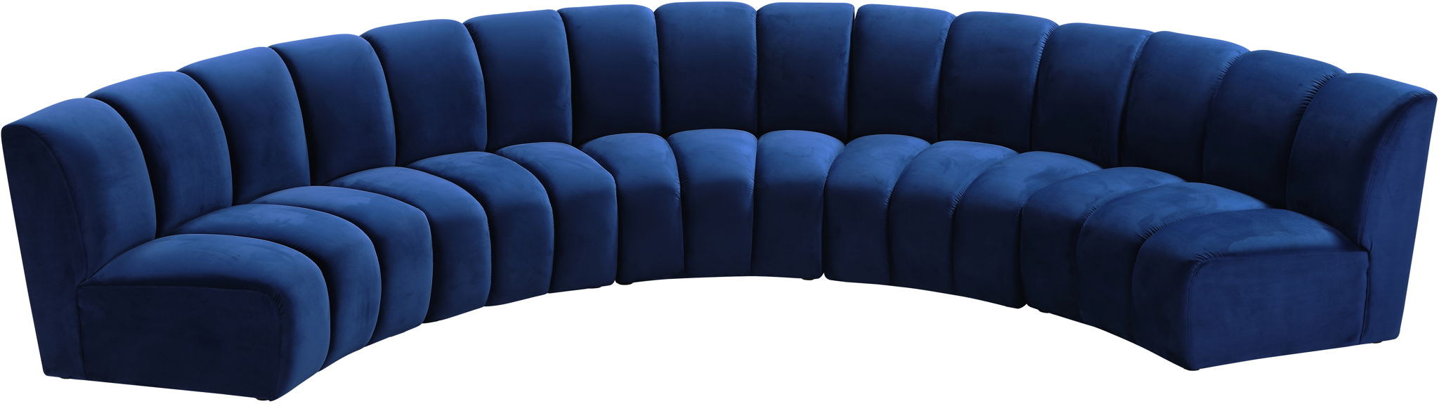 Infinity - 5 Piece Velvet Modular Sectional - Simple Home Plus