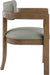 Lavrin - Vegan Leather Upholstered Dining Arm Chair (Set of 2) - Walnut Base - Simple Home Plus