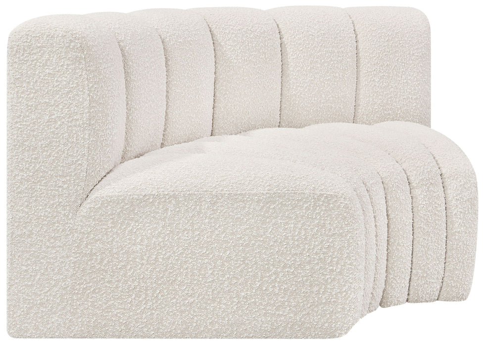 Arc - Boucle Fabric 2 Piece Modular Sofa - Simple Home Plus