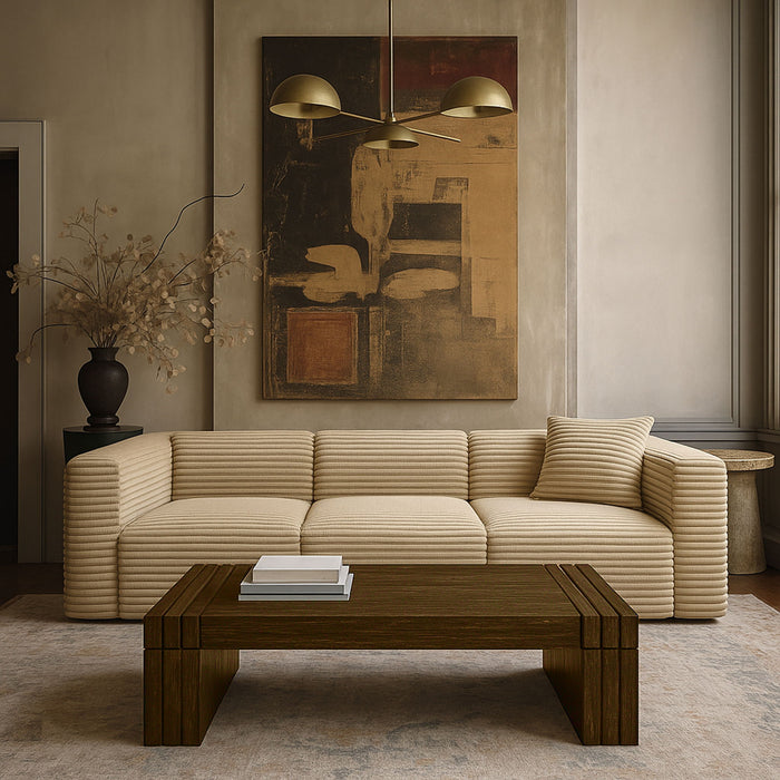 Stanton - Oak Veneer And Solid Wood Table - Simple Home Plus