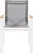Nizuc - Outdoor Patio Dining Arm Chair With White Frame And Natural Arms (Set of 2) - Simple Home Plus