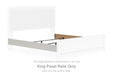 Zuraleus - King Panel Rails - White - Simple Home Plus