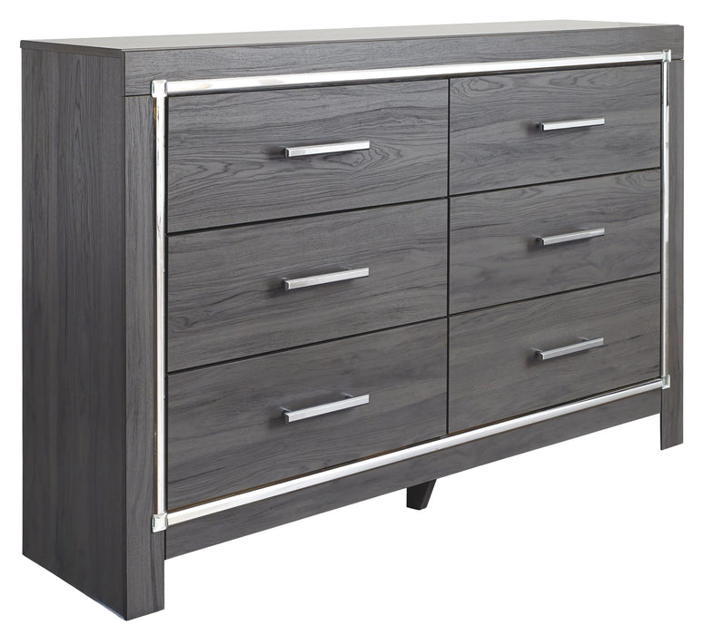 Lodanna - Dresser Dark Gray Dressers AS-IS