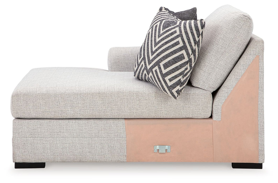 Koralynn - Laf Corner Chaise - Stone - Simple Home Plus