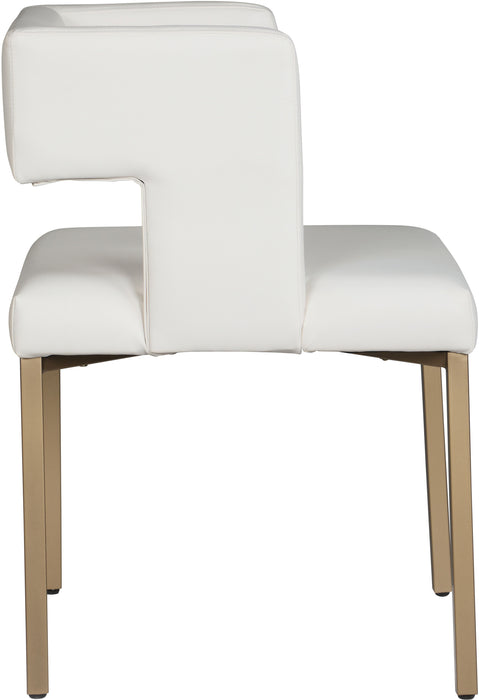Caleb - Dining Chair with Gold Legs (Set of 2) - Simple Home Plus