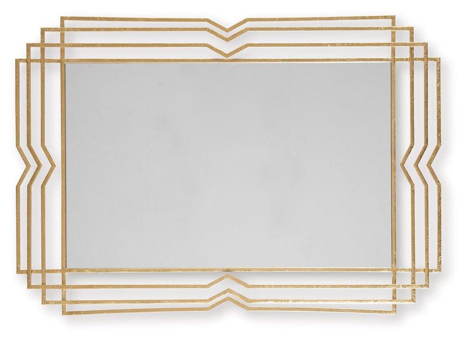 Claybrook - Gold Finish - Accent Mirror - Simple Home Plus