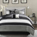Blaire - King Piece Comforter (Set of 7) - Gray - Simple Home Plus