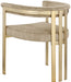 Marcello - Dining Chair With Brushed Gold Iron Frame (Set of 2) - Beige - Simple Home Plus