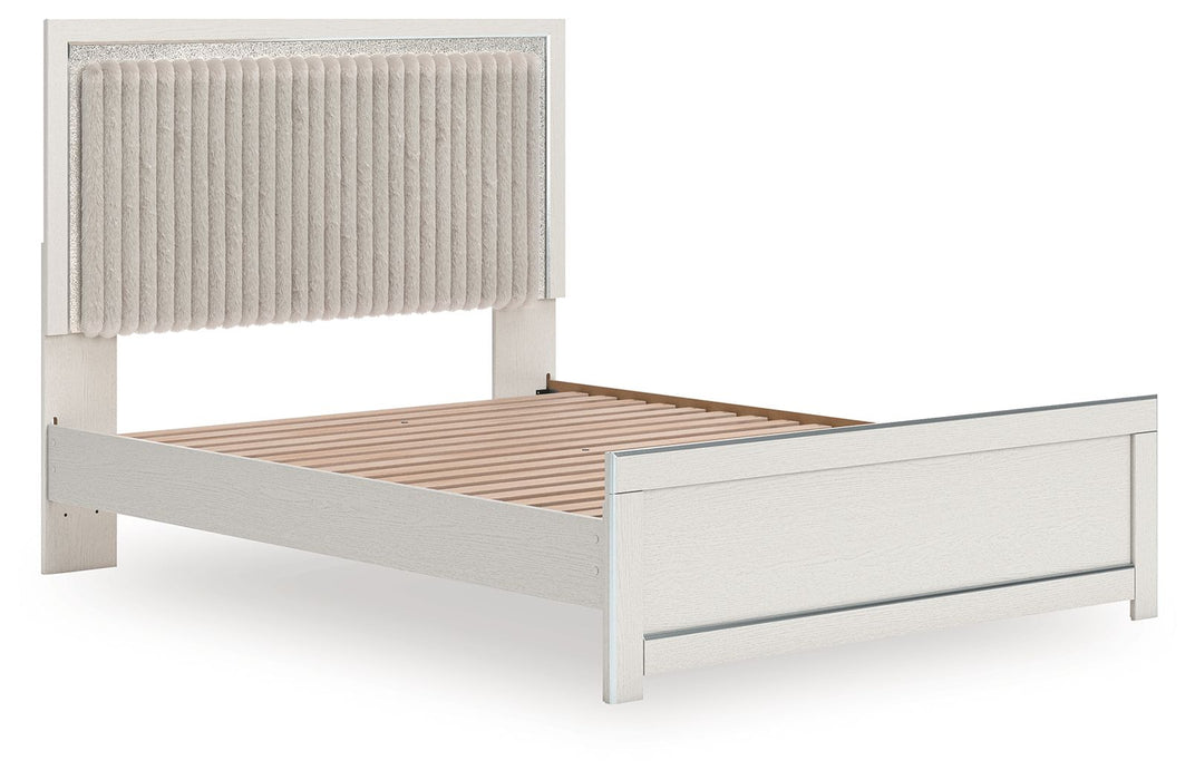 Zuraleus - Upholstered Panel Platform Bed With Roll Slats - Simple Home Plus