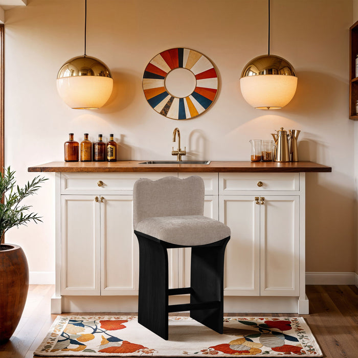 Shaw - Counter Stool - Black Base - Simple Home Plus
