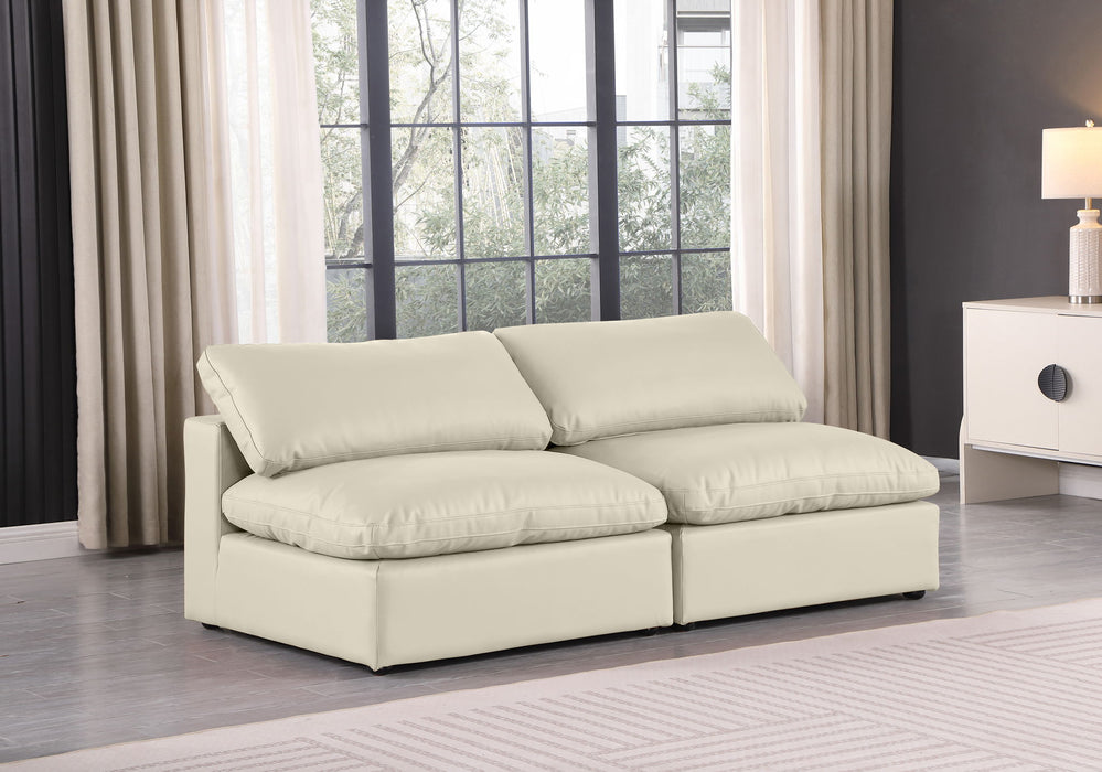 Comfy - Faux Leather Modular Armless Sofa 2 Seats - Simple Home Plus