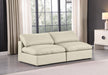 Comfy - Faux Leather Modular Armless Sofa 2 Seats - Simple Home Plus