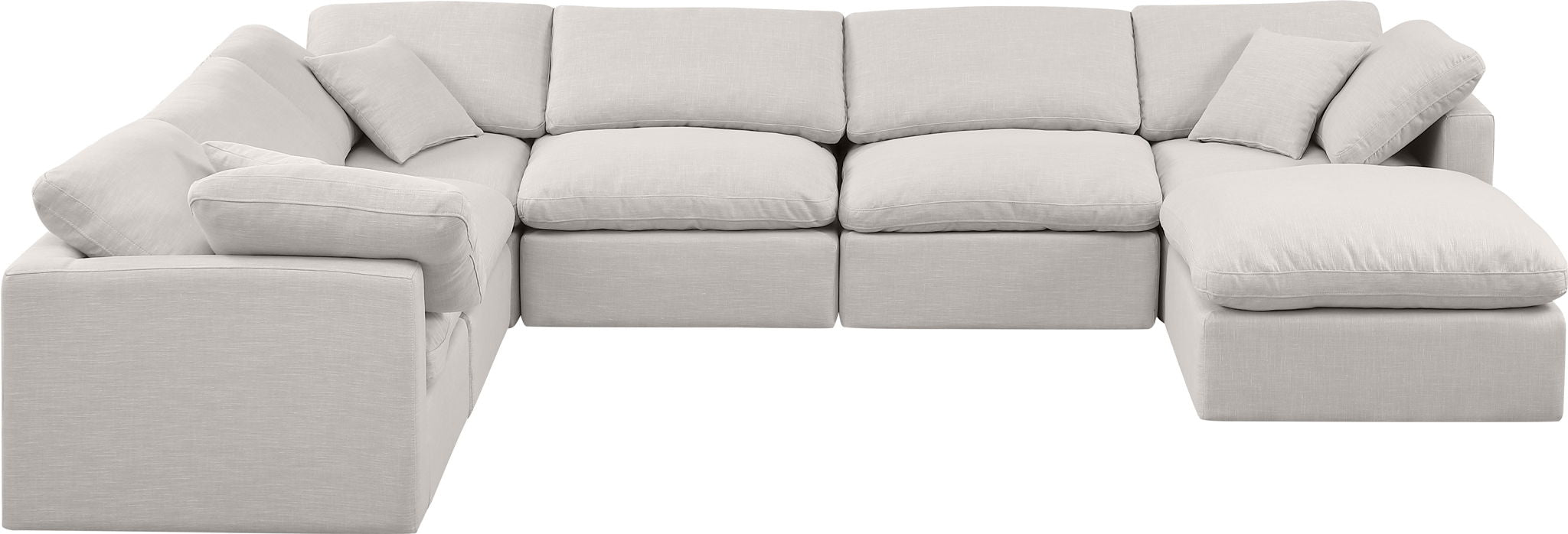 Indulge - Linen 7 Piece Modular Sectional - Simple Home Plus