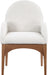 Waldorf - Boucle Dining Arm Chair With Brown Legs - Simple Home Plus