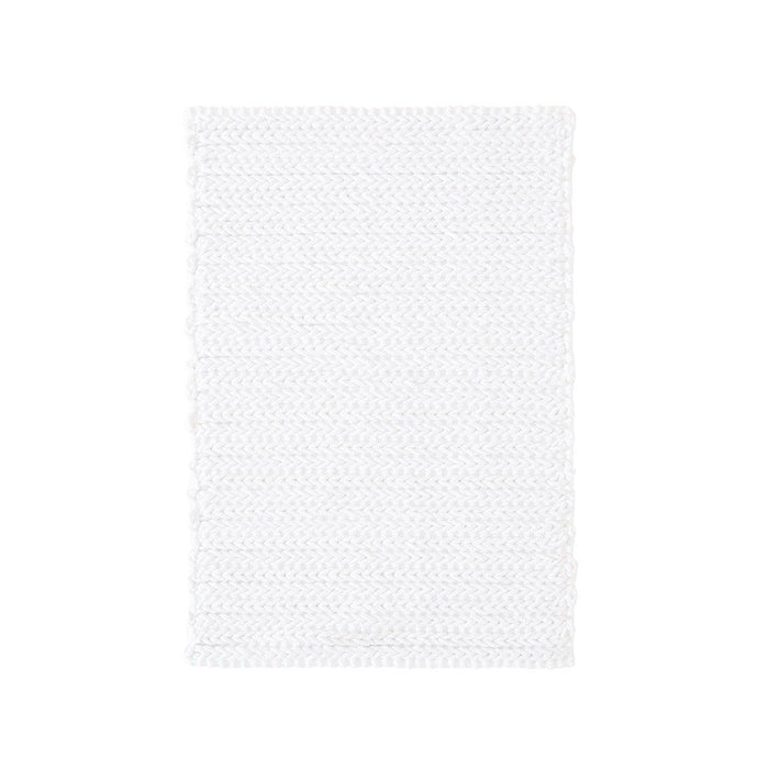 Lasso - 17" x 24" Chain Stitch Rug - White - Simple Home Plus