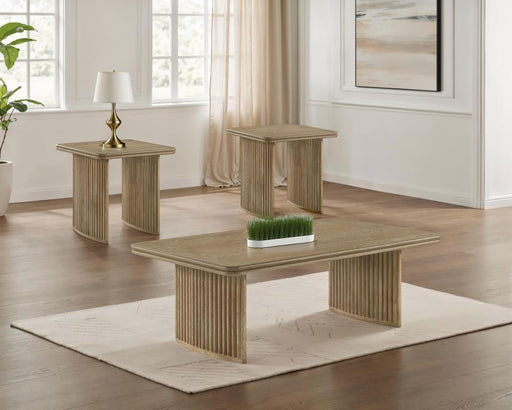 Adina - Wood Coffee Table Set - Simple Home Plus