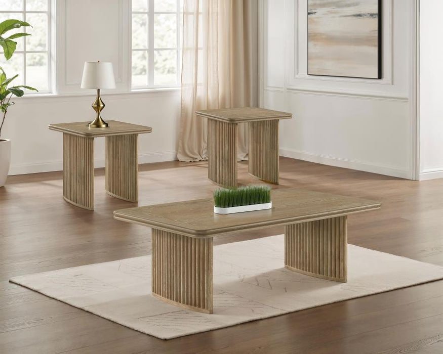 Adina - Wood Coffee Table Set - Simple Home Plus