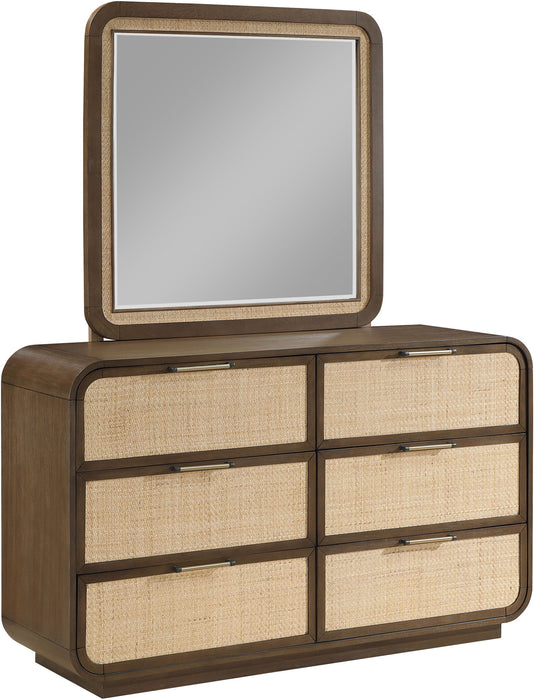 Windsor - Solid Wood Mirror - Brown - Simple Home Plus
