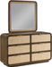 Windsor - Solid Wood Mirror - Brown - Simple Home Plus