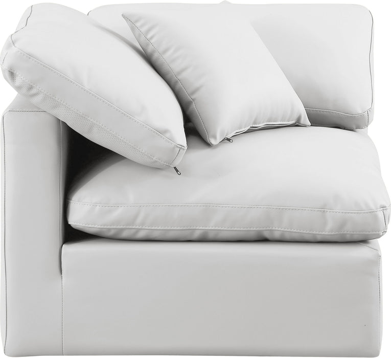 Indulge - Faux Leather Corner Chair - Simple Home Plus