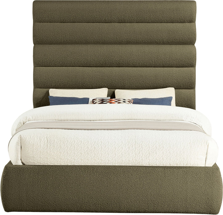 Adam - Boucle Fabric Bed With 70.5" Headboard - Simple Home Plus