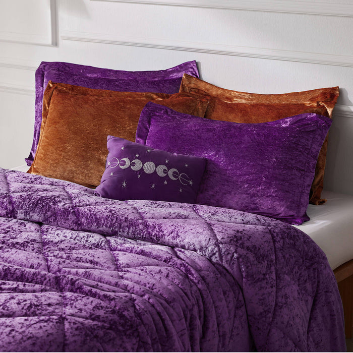 Felicia - King Comforter Set - Purple - Simple Home Plus