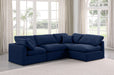 Indulge - Velvet 4 Piece Modular Sectional - Simple Home Plus