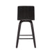 Vienna - 26" Swivel Counter Stool - Black Wood - Simple Home Plus