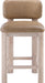 Paloma - Vegan Leather Upholstered Counter Stool (Set of 2) - Tan / Rich Natural - Simple Home Plus