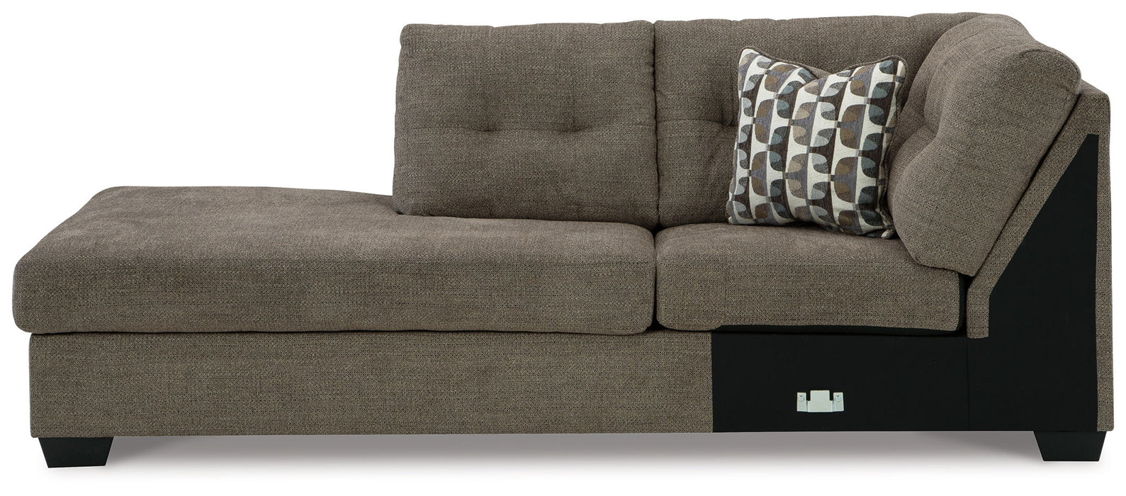 Mahoney - Laf Corner Chaise - Chocolate - Simple Home Plus