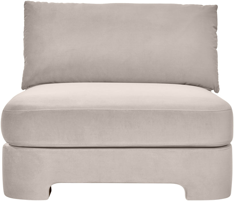 Hammond - Velvet Performance Fabric Upholstered Armless Chair - Simple Home Plus