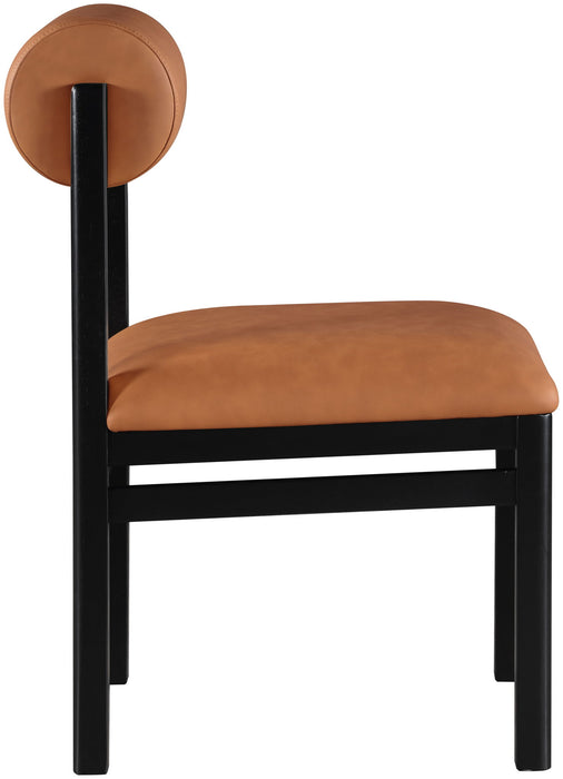 Roundhill - Faux Leather Dining Chair (Set of 2) - Black Frame - Simple Home Plus
